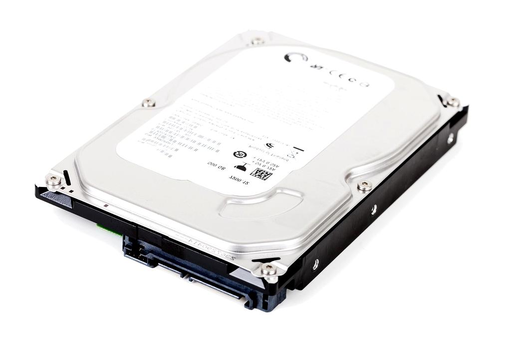 Hard drive with multiple platters stacked